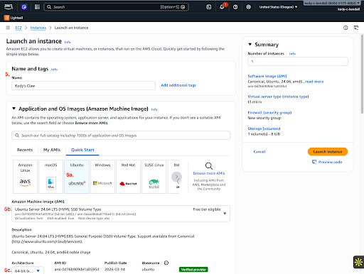 Ubuntu Server 24.04 Selection