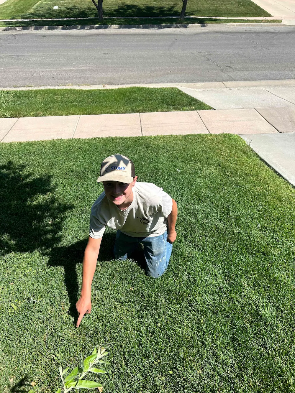 Yard Drainage Specialist Clearing French Drain in Utah