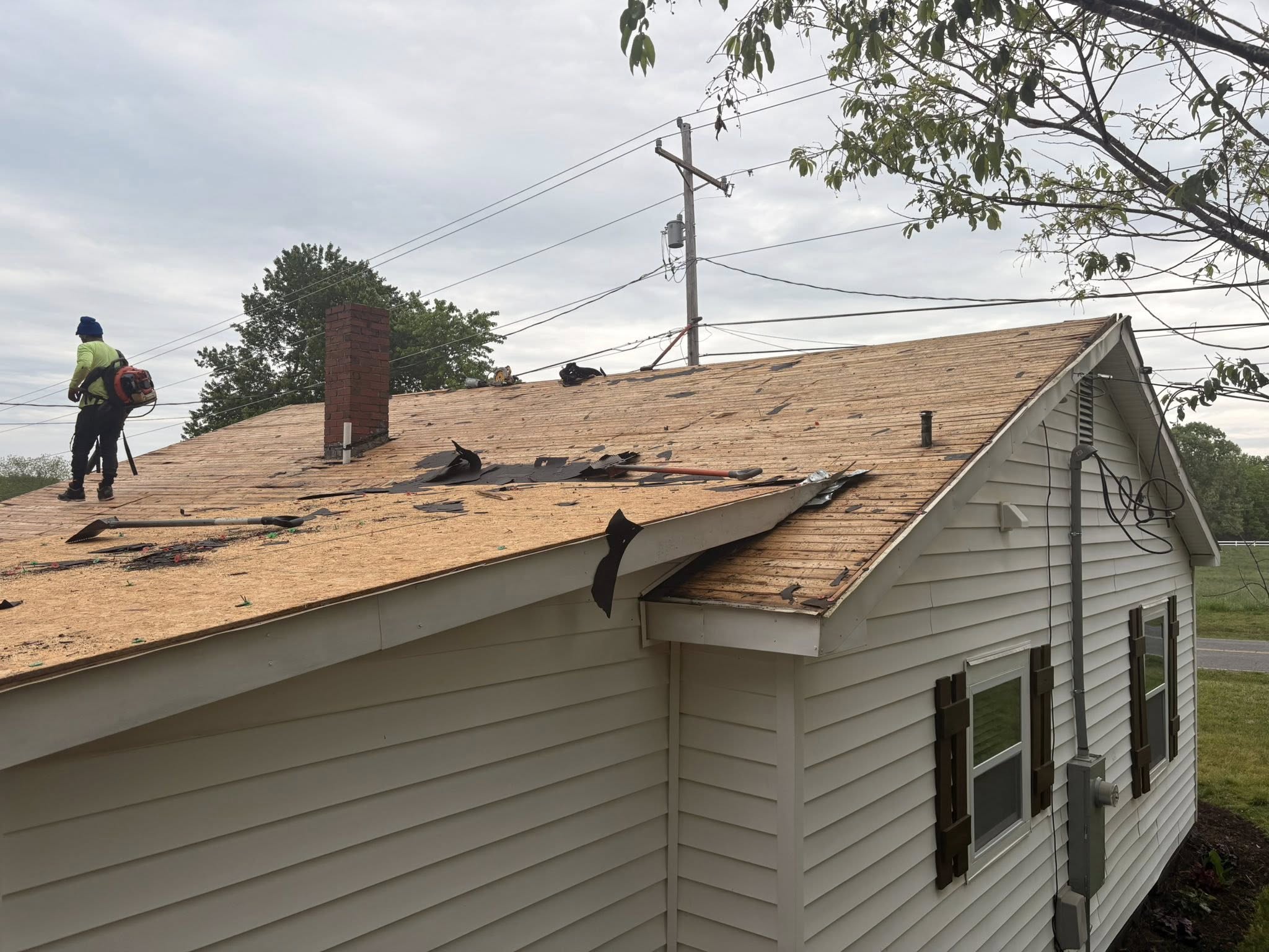 Before roof